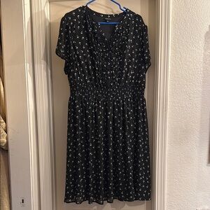 Torrid Black and White Midi Sundress